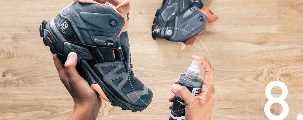 استفاده از اسپری ضد آب برای کفش کوهنوردی