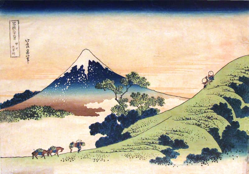 نمونه ای از آثار چوبی هنرمند ژاپنی از چشم انداز کوه فوجی ژاپن