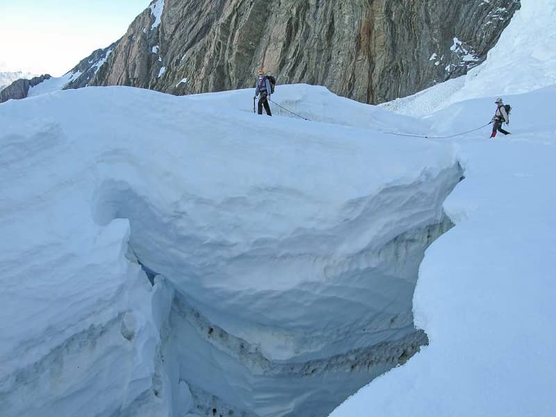 از یخچال در کوه کوک