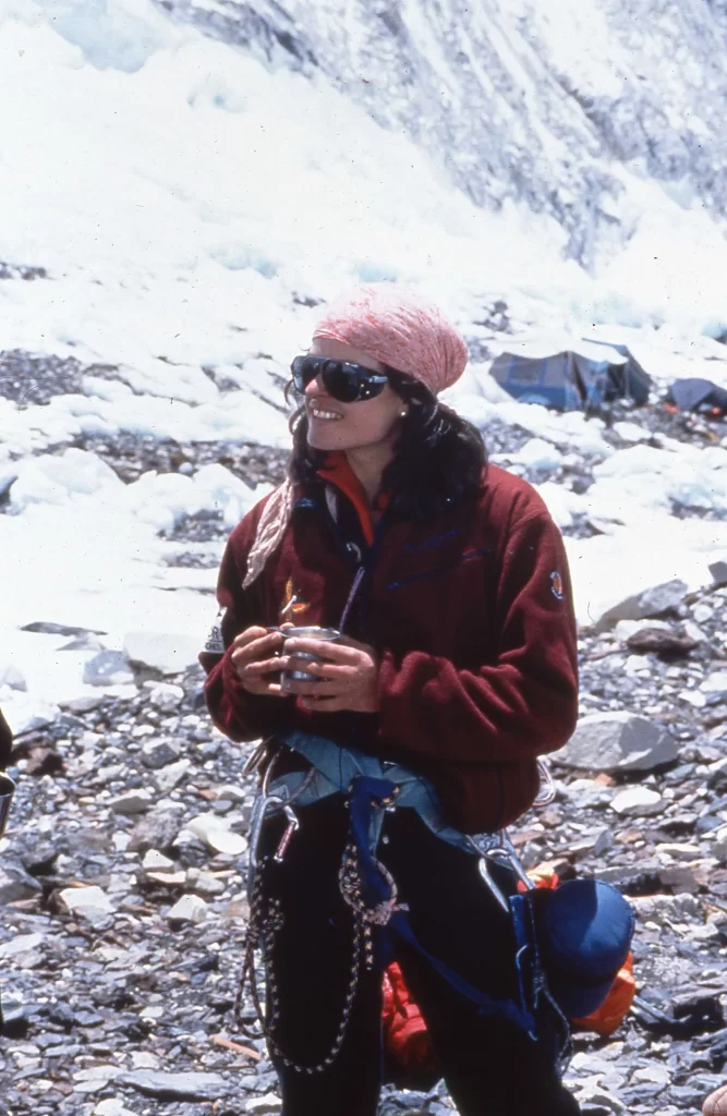 Chantal Mauduit at Camp 2 1996 1 Fotor