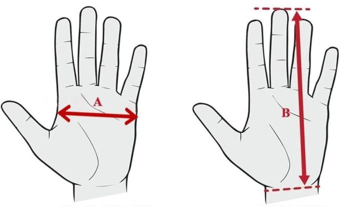Hand Glove Size Measuring