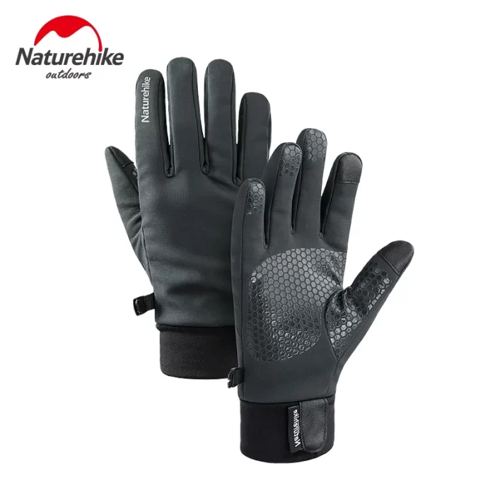 Naturehike NH19S005 T Warm Insulated Winter Touchscreen Fleece Gloves Anti Slip Windproof Cycling Gloves Camping Hiking