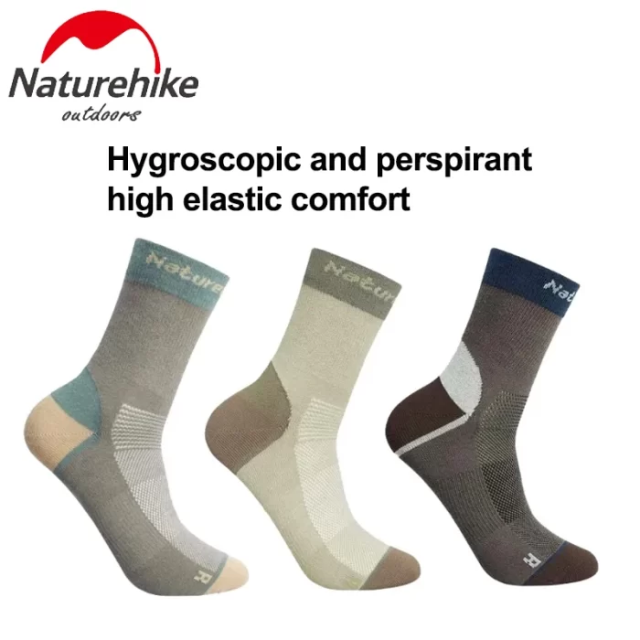 Naturehike Outdoor Quick drying Stockings Camp Socks High elastic Sports Stockings Hiking Wear resistant Breathable Long