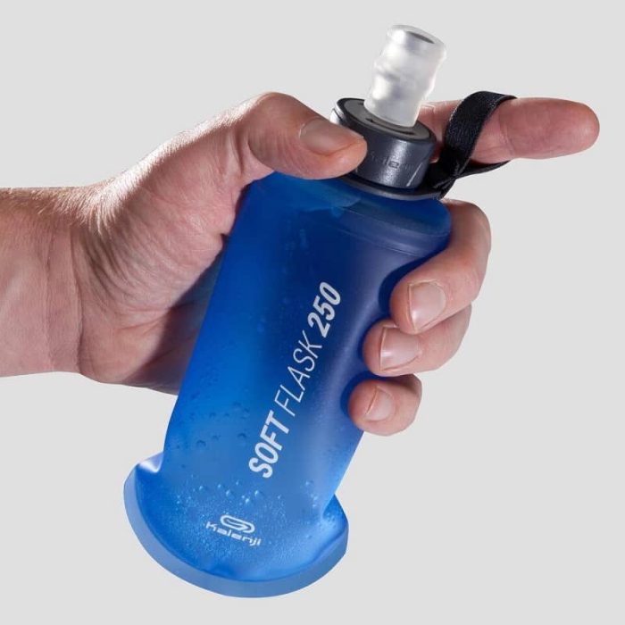 flexible running flask 250ml blue 1