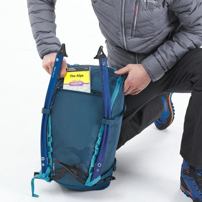 mountaineering backpack 22 litres mountaineering 22 green blue 3