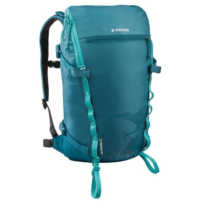 mountaineering backpack 22 litres mountaineering 22 green blue