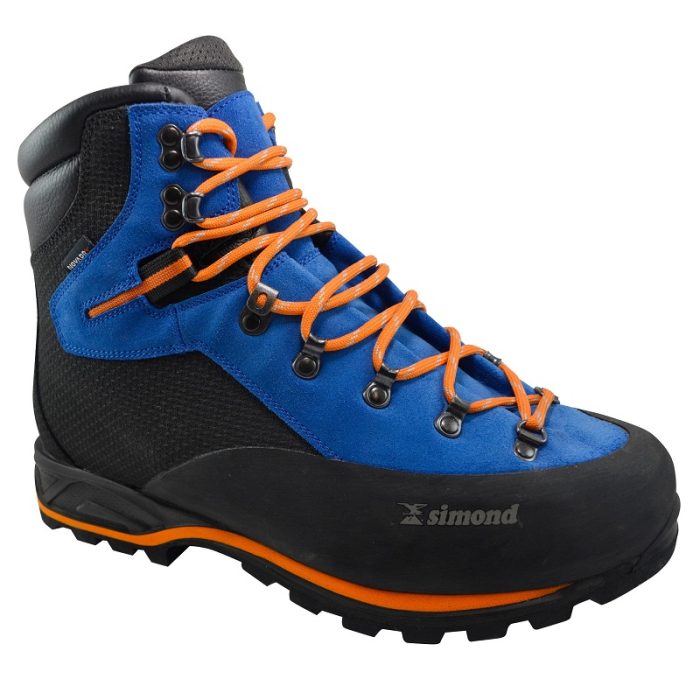 mountaineering boots alpinism blue