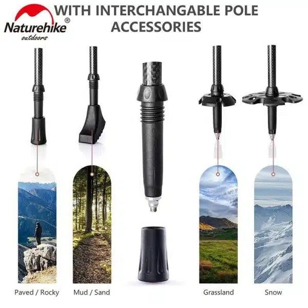 باتوم آلیاژ کربن نیچرهایک مدل NH20DS003 - Image 2
