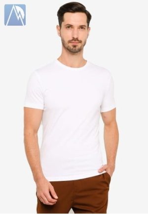 تیشرت h&m مردانه اسلیم فیت COOLMAX سفید