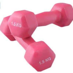 دمبل 1.5 کیلویی روکشدار ایروبیک 2 عددی