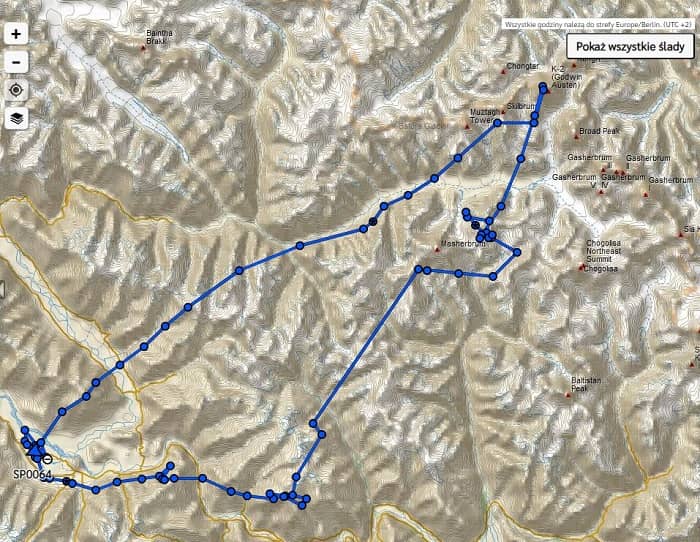 glider map wspinanie