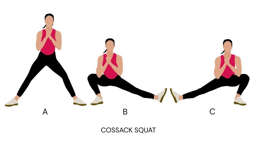 cossack squat