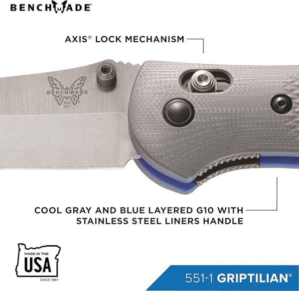 چاقو بنچمید گریپتیلیان 551 Benchmade 551-1 Griptilian