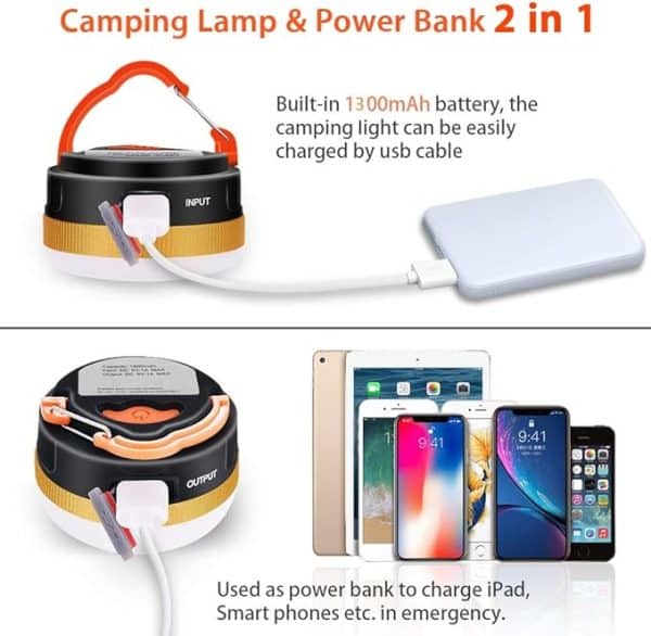 چراغ کمپینگ شارژی CAMPING LIGHT مدل YD7