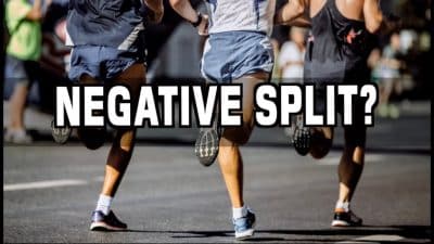 what's a negative split in running