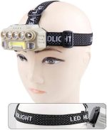 چراغ پیشانی شارژی سنسوردار HX-817S (COB + 5 LED) - Image 13
