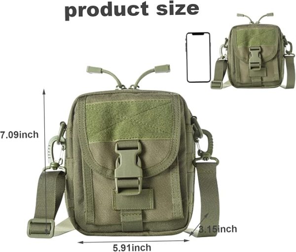 کیف تاکتیکال دوشی کوچک مول MOLLE مدل لفرایت - Image 4