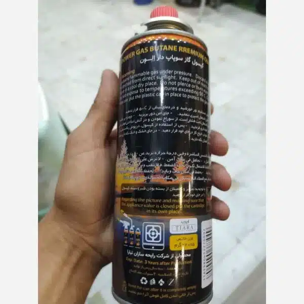 کپسول گاز سوپاپ دار استوانه ای برند الون 400 - Image 4