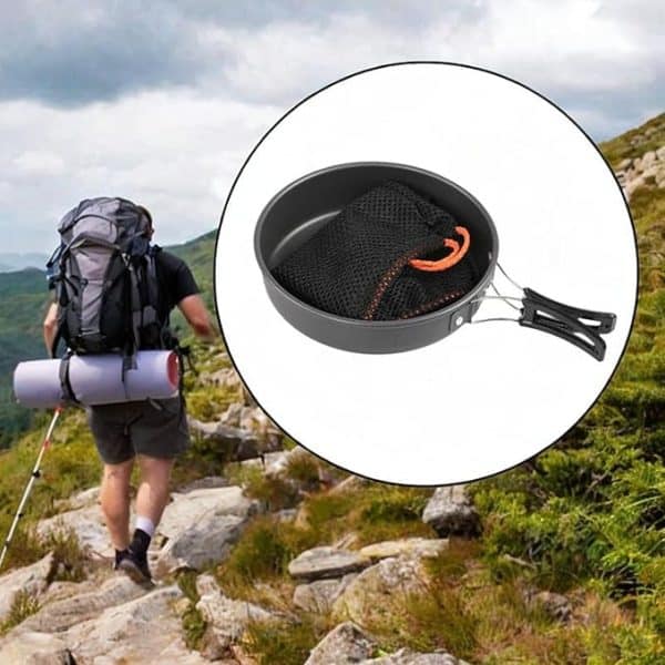 تابه سفری آلومینیومی Camping Frying Pan - Image 5