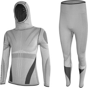 بیس‌لایر کلاه‌دار مدل L6019T - مناسب کوهنوردی، اسکی و هوای سرد