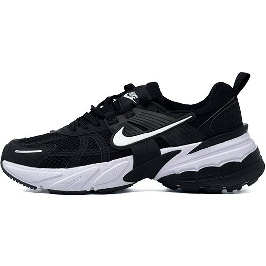 کفش نایکی V2K Run مشکی-سفید استایل نوستالژیک Y2K